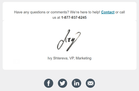 email signature example