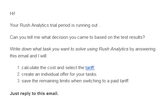 action sales funnel stage example