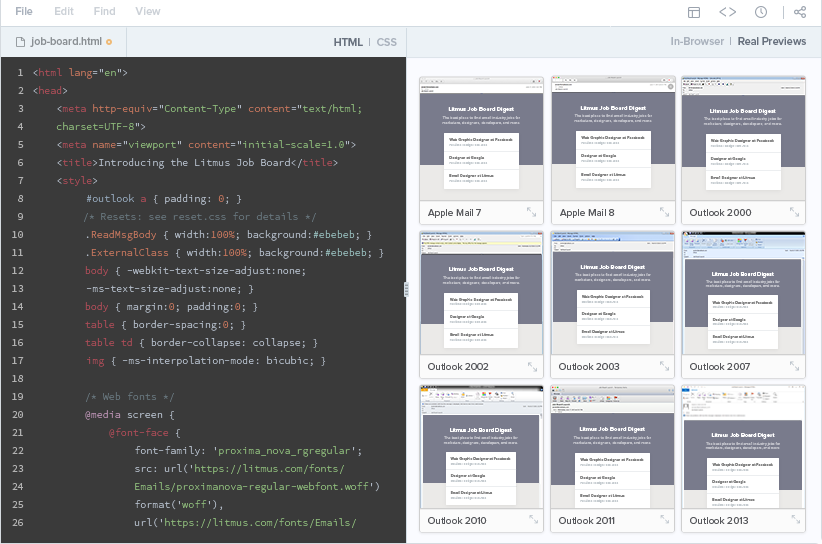 Редактирование в коде