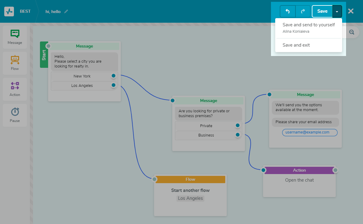 Creating a chatbot Creating a chatbot