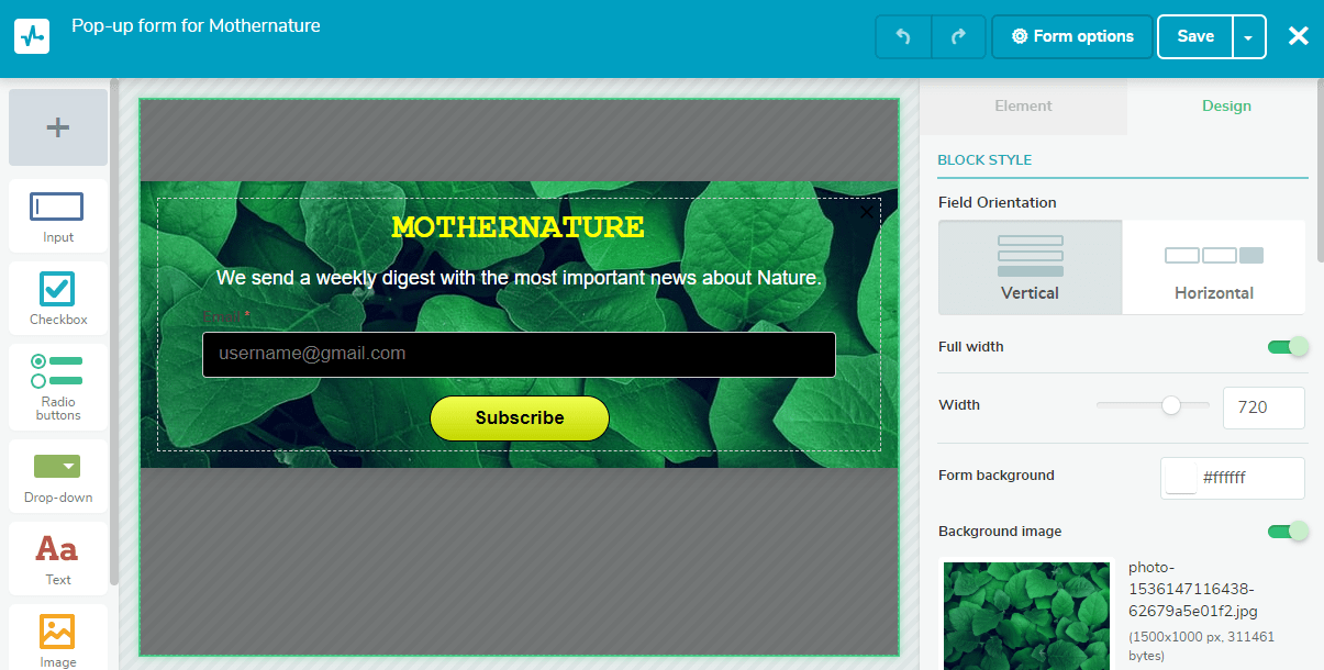 SendPulse subscription form SendPulse subscription form