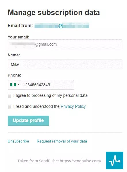 Subscription data management Subscription data management