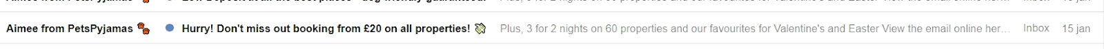 Email sender name Email sender name