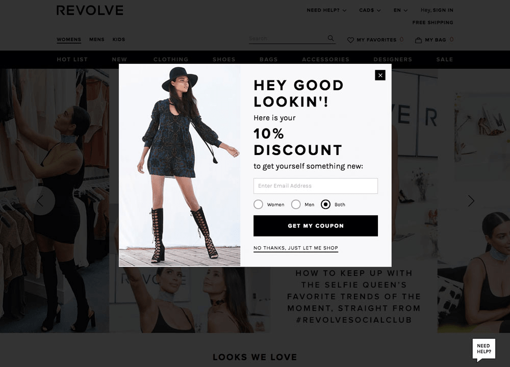 Popup with a discount Popup with a discount