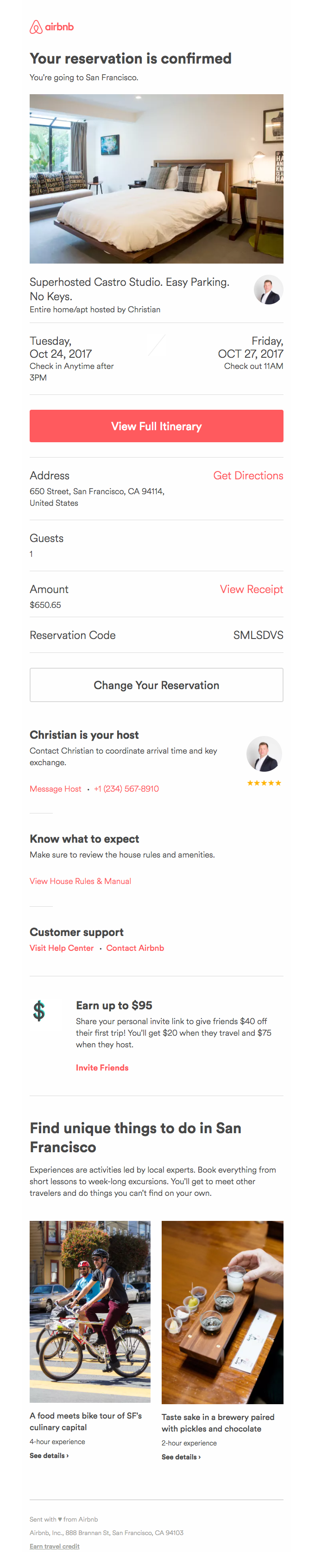 Order confirmation email Order confirmation email