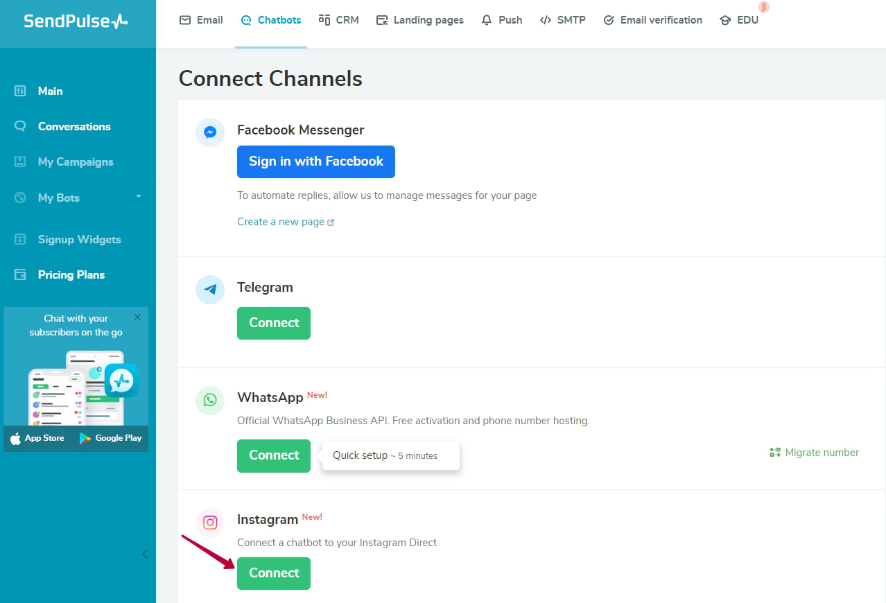 Connect your bot Connect your bot
