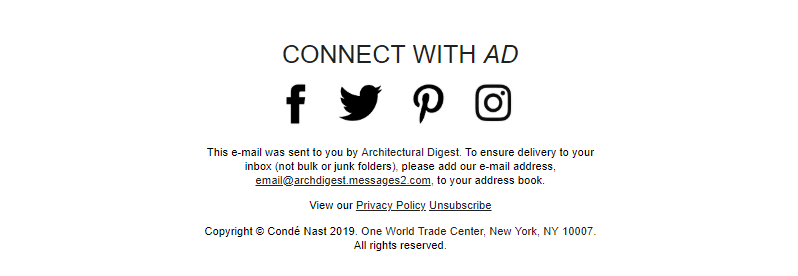 Poor example of unsubscribe link by AD Poor example of unsubscribe link by AD