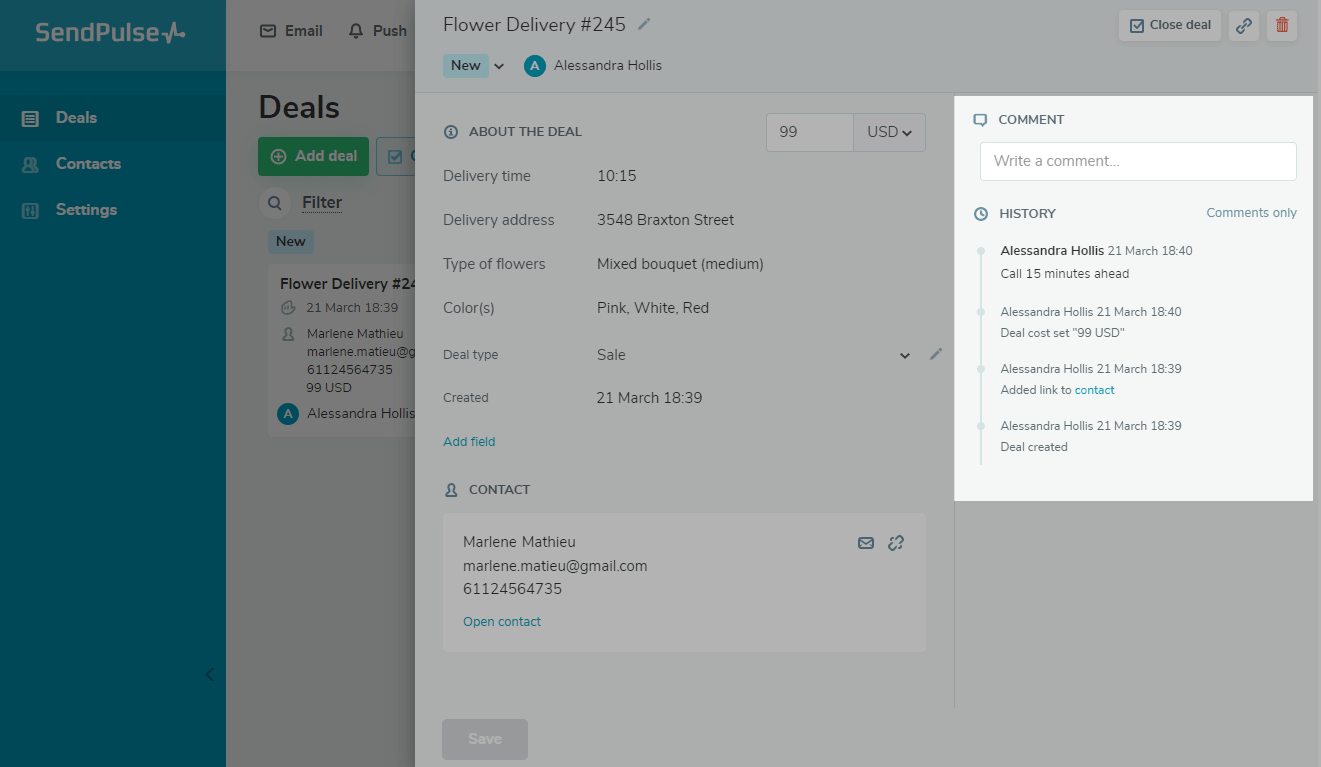 SendPulse CRM SendPulse CRM