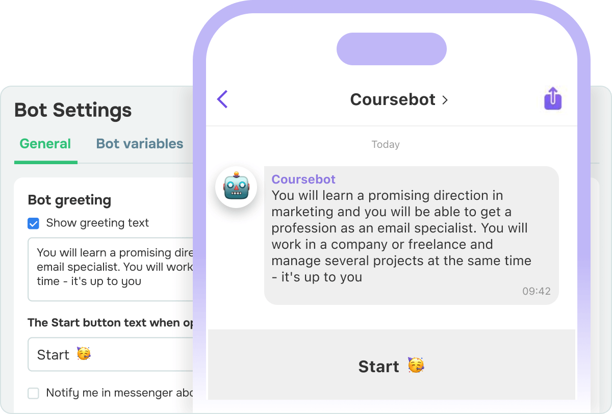 Starten Sie Ihre Chatbot-Gespräche reibungslos