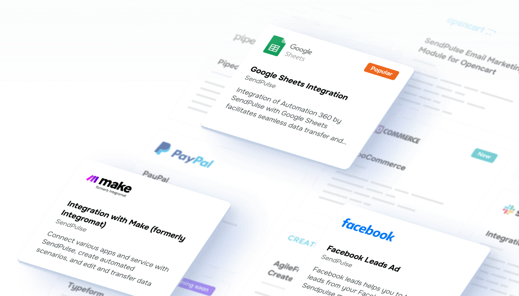 Get inspired by our existing apps and integrations