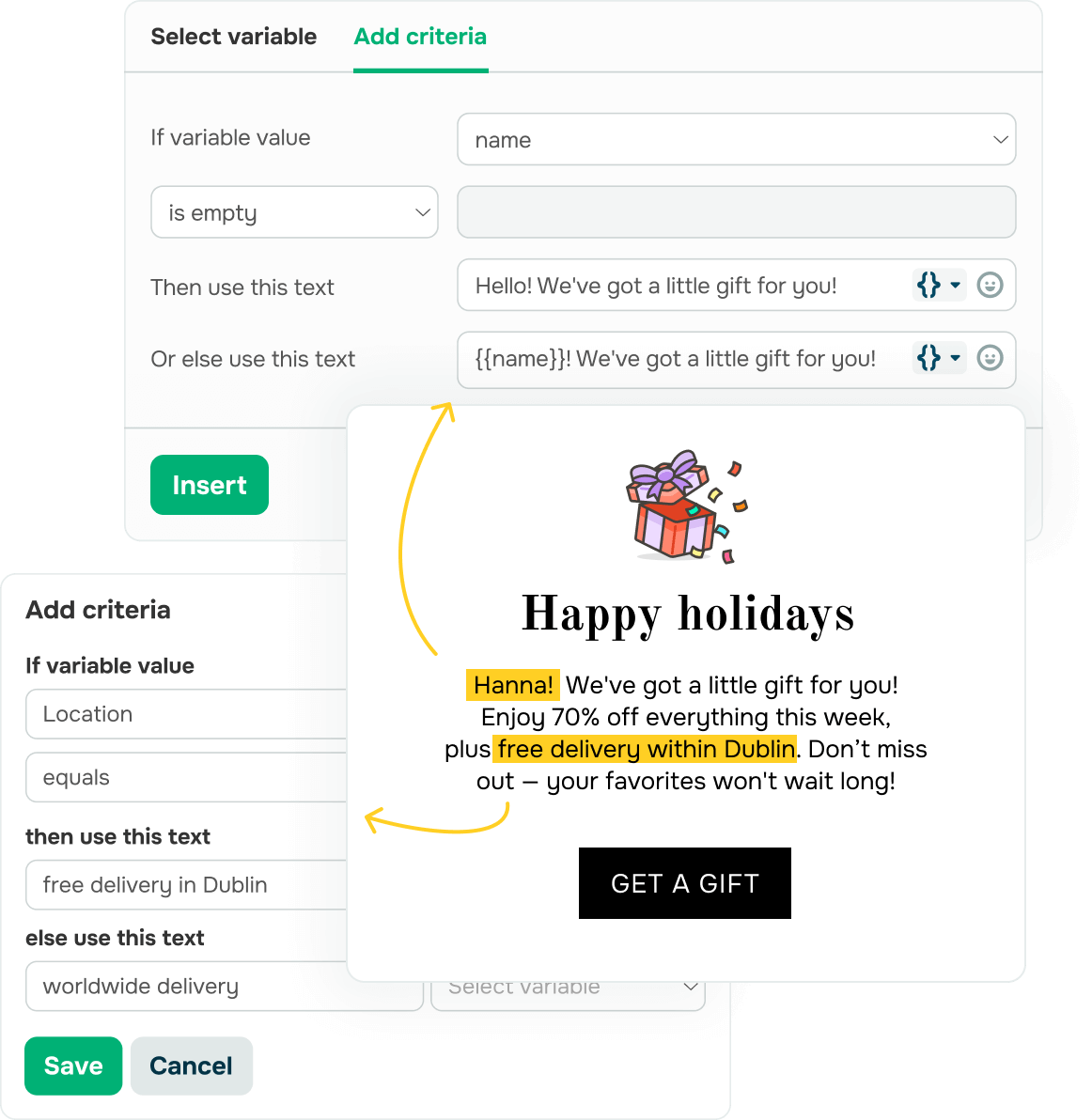 E-Mail-Text und Betreffzeilen individuell anpassen
