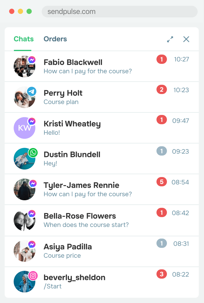 Chatten Sie direkt mit Ihren Abonnenten