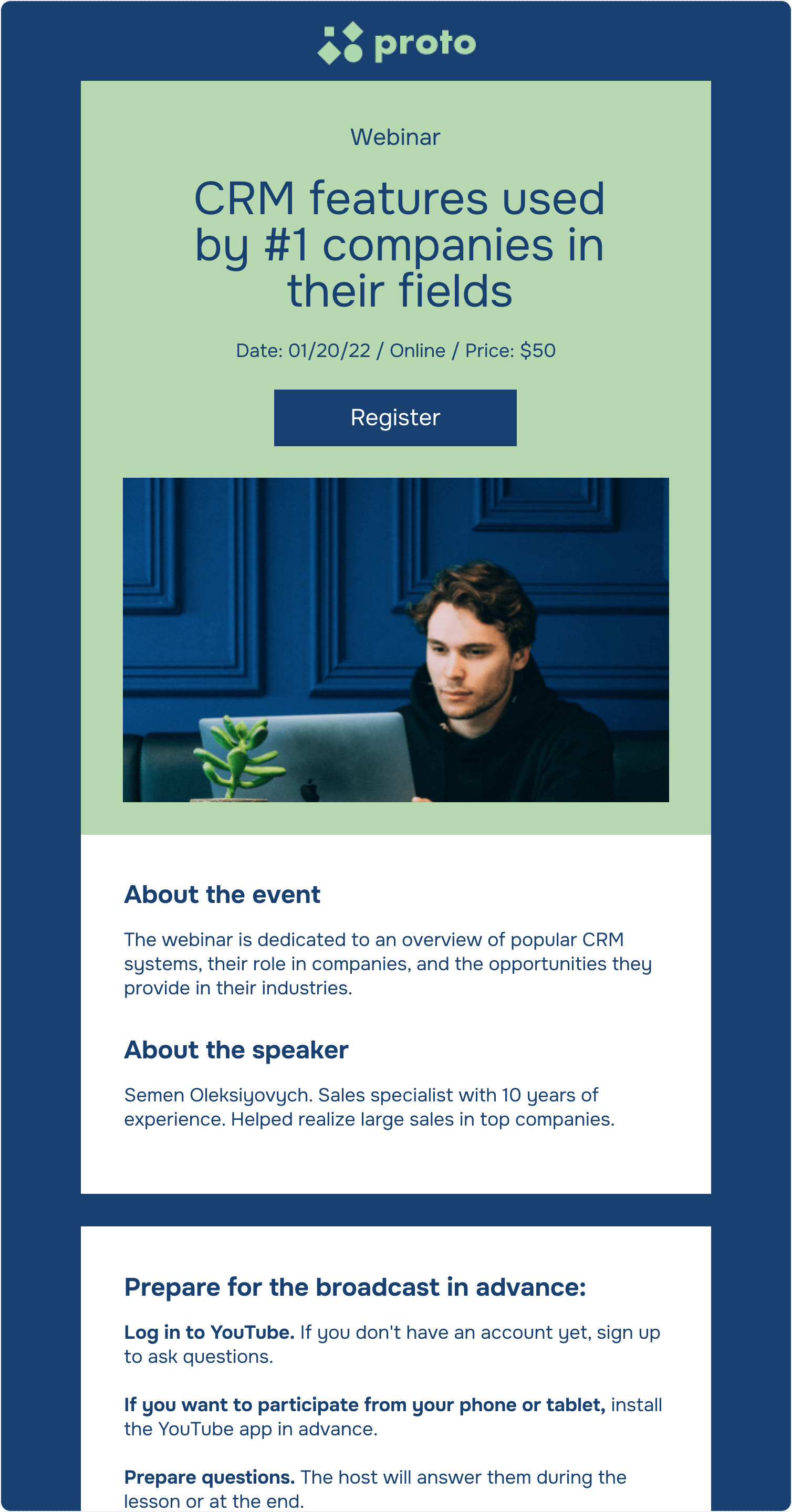 Webinar-Starterinnerung