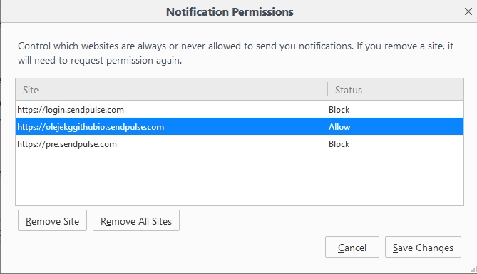 How To Enable And Disable Web Push Notifications In Mozilla - 