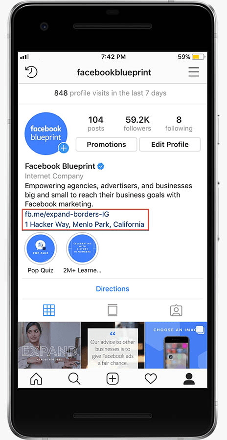 Adding contact info