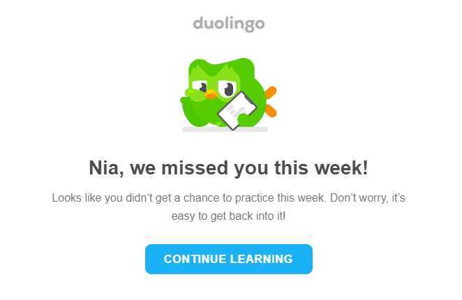 Trigger email