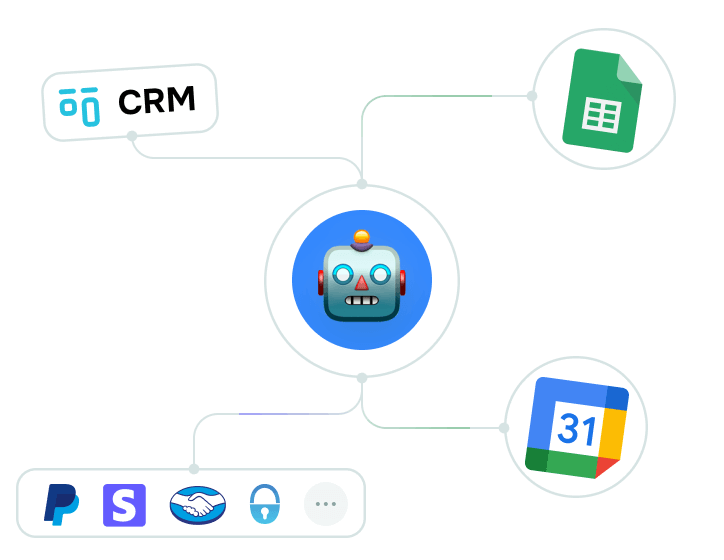 Can a customer service chatbot connect with other tools?