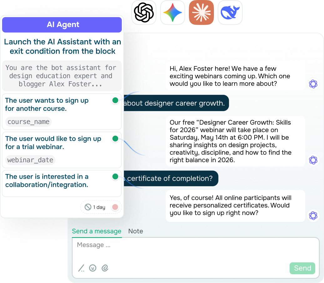 Entwickeln Sie Leads weiter mit KI-gestützten WhatsApp-Chatbots